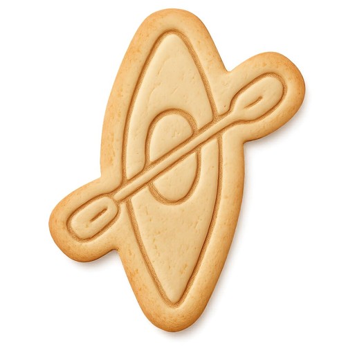 Racing kayak cookie cutter - cookie, &