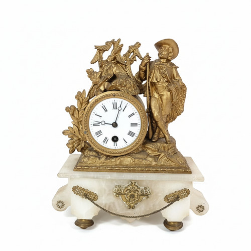 French mantel clock late - french, 19th