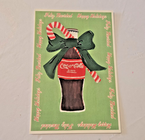 1998 coca cola - xmas, postcard