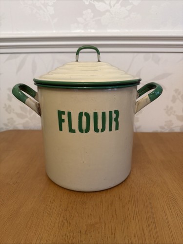 Large vintage flour tin