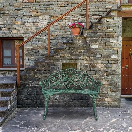 Seater cast metal garden - 2,