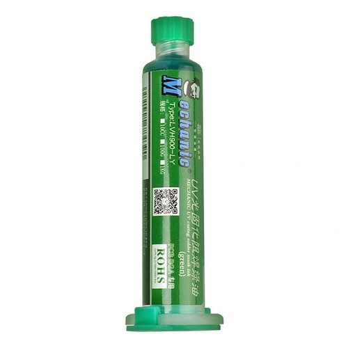 Green curable soldering - green, uv