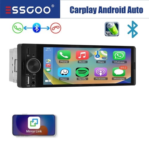 Essgoo single din car - essgoo, 6.36"