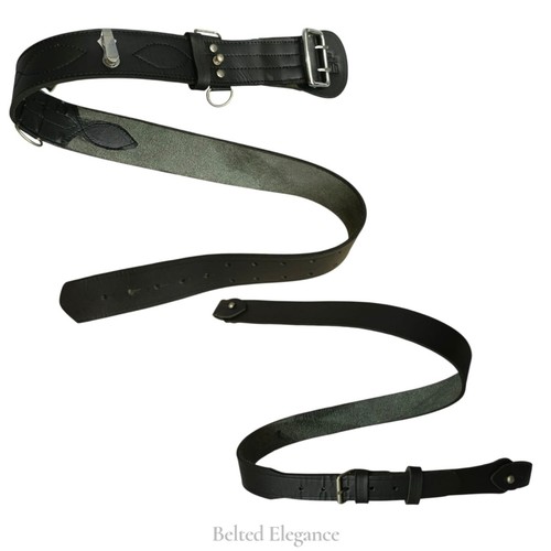 Sam browne belt with shoulder - belt,