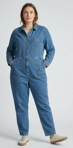 Denim jumpsuit xl blue - m&s,