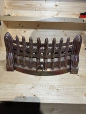 Vintage 1950 Carnival front cast iron fire gate With Matching SURELAM Fire Grate