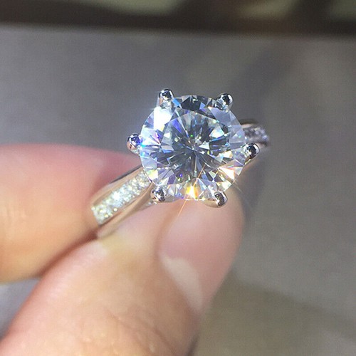 Solid 14k white gold 35ct - white,