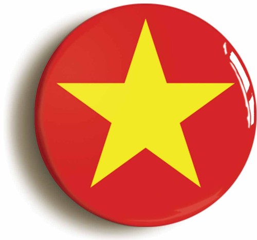 Vietnam communist flag badge - flag,