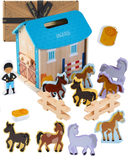 Horse toys stable wooden toy - toys,