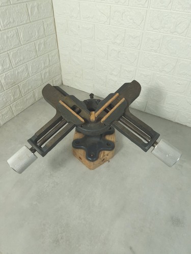 Vintage miter vise double - vise,