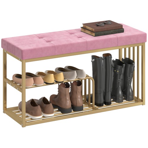 Homcom shoe storage bench with - bench,