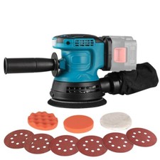 Cordless Random Orbital Sander  5" Dust Bag Discs Machine For Makita 18V Li-ion