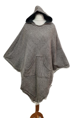 Poncho winter fleeced warm - fleeced,