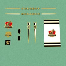 Peugeot Bicycle Frame Stickers - Decals - n.680