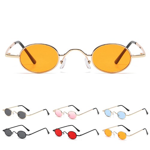 Retro oval sunglasses - oval,