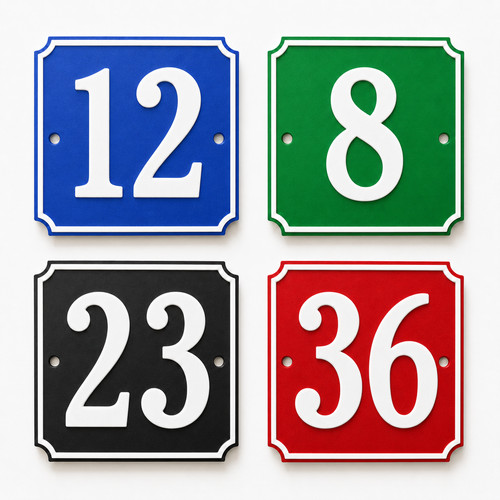 Personalised house number - personalised,