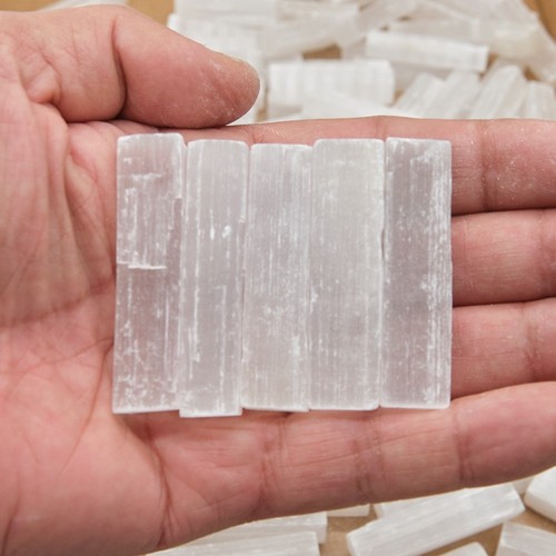 Small raw selenite sticks - raw, mini