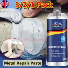 1-3X Liquid Metal Filler, Metal Repair Gel Paste A&B, Metal Bonding Repair Paste