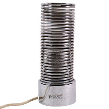 Harvey Guzzini Chrome Lamp Spring Italian MCM Mid Century Circa 1970
