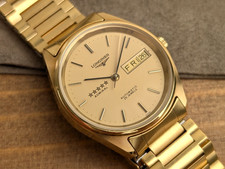 [N Mint] LONGINES Admiral Five Star L7.634.2 Gold Automatic Men's Watch Vintage