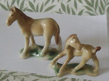 Horse & Foal  early Wade Whimsies, circa 1950s