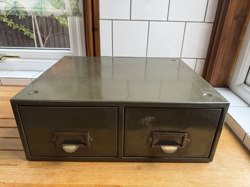 Vintage industrial two drawer - two,