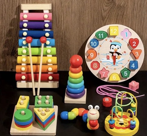 Montessori 1 wooden - montessori, 7-in-1