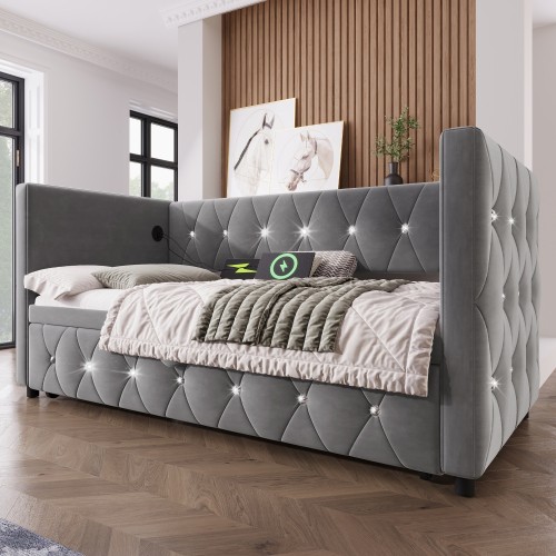 Daybed velvet upholstered - daybed,