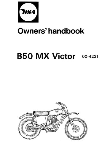1972 bsa b50 victor - (0415), mx
