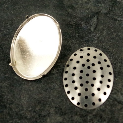 Oval new brooch backs - oval,