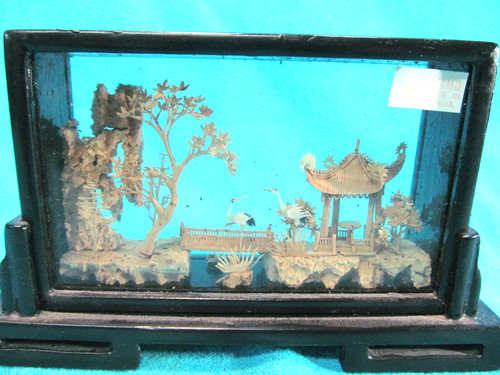 Chinese carved cork - chinese,