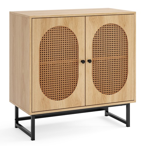 Rattan storage cabinet doors - storage,