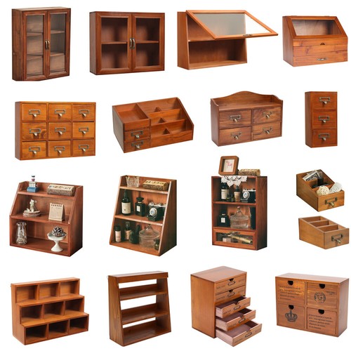 Wooden tabletop chest - tabletop,