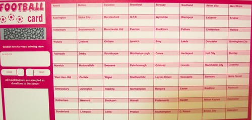 Football scratch cards