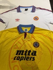 2 x Vintage Aston Villa Away