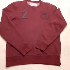 JACK WILLS Burgundy Crew Neck