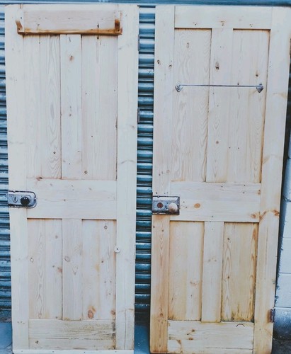 Pair reclaimed stripped pine - reclaimed,