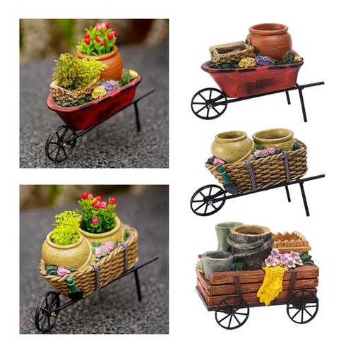 Creative cart flower pot - cart,