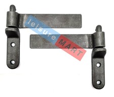 A Pair of Weld On Trailer Hinges 164mm Long Supplied with Bolt on Hinge Posts