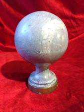 Antique Reclaimed Newel Post, Top Globe, French Chateau