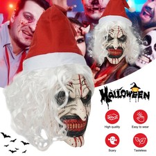 New Scary Clown Mask Halloween Fancy Dress Costume Latex Mask Horror Universal
