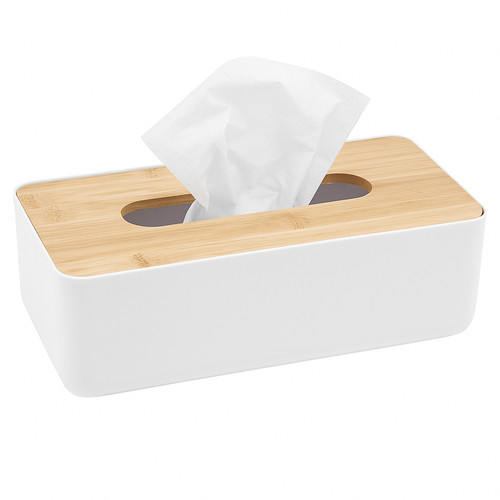 White tissue box - box, holder