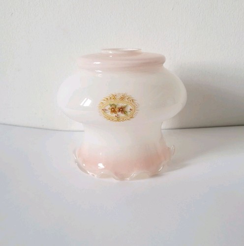 Vintage glass light shade milk - glass,