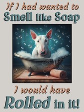 English Bull Terrier pet dog Funny Flexible Fridge Magnet Gift