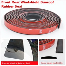 3M/9.84ft DIY Car Sunroof Triangular Window Sealed Strip Sealing Rubber Black