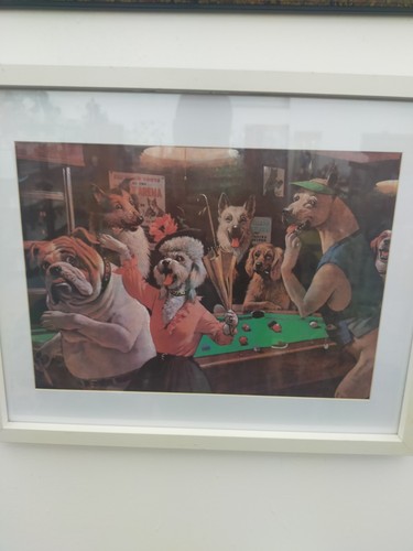 Framed print dogs - framed,