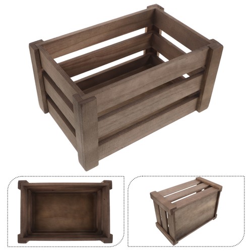 Vintage storage box wooden - vintage,