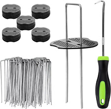 Galvanised U Pins Weed Control Fabric Pegs Garden Turf Securing Membrane