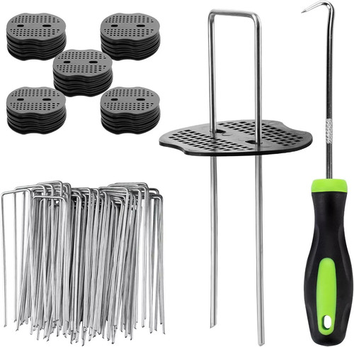Galvanised pins weed control - u,