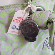 Replay Skull Slouch Bag Green